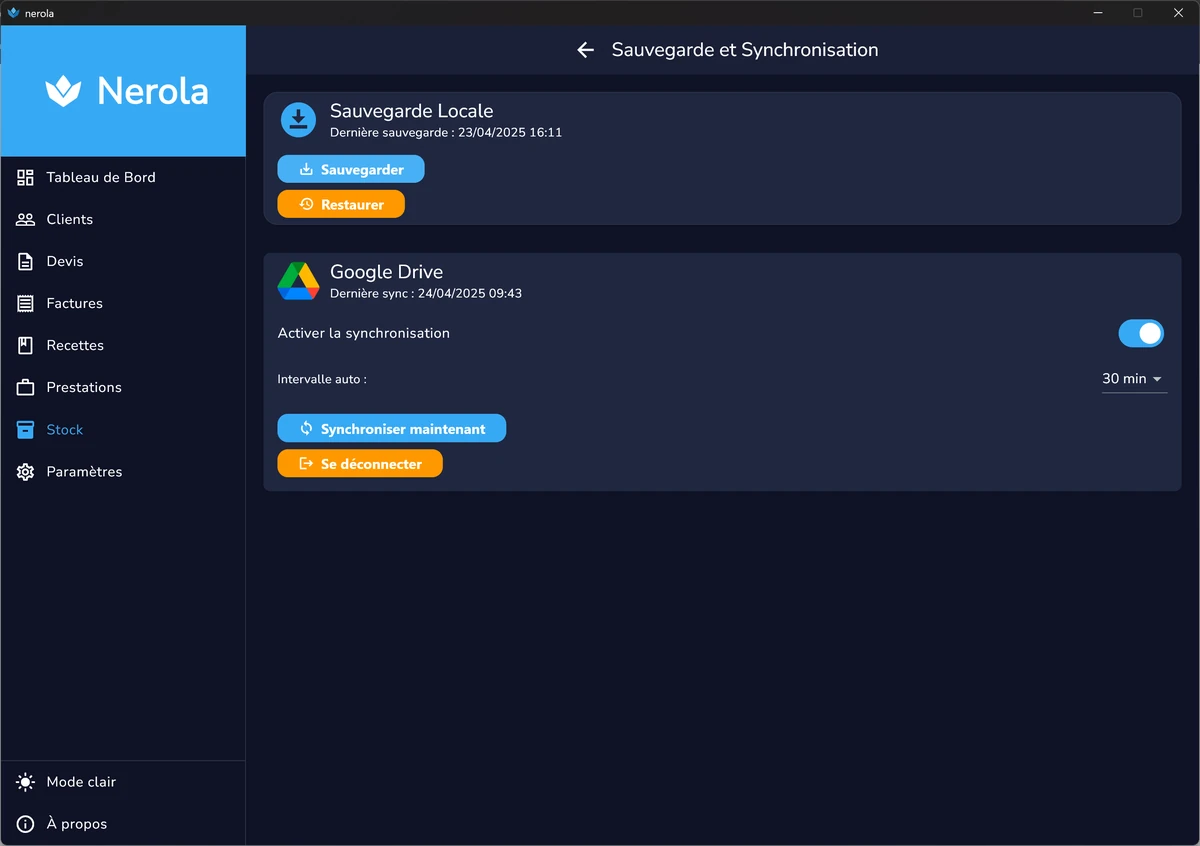Illustration de la synchronisation cloud sécurisée de Nerola